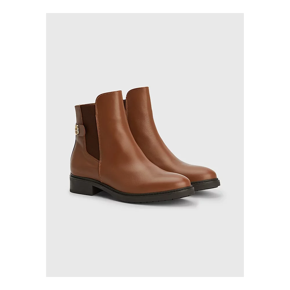 TH LEATHER FLAT BOOT