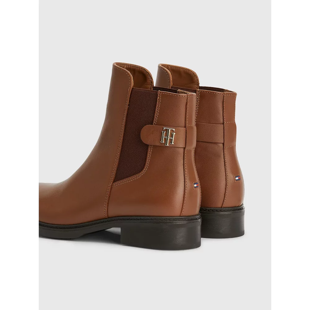 TH LEATHER FLAT BOOT