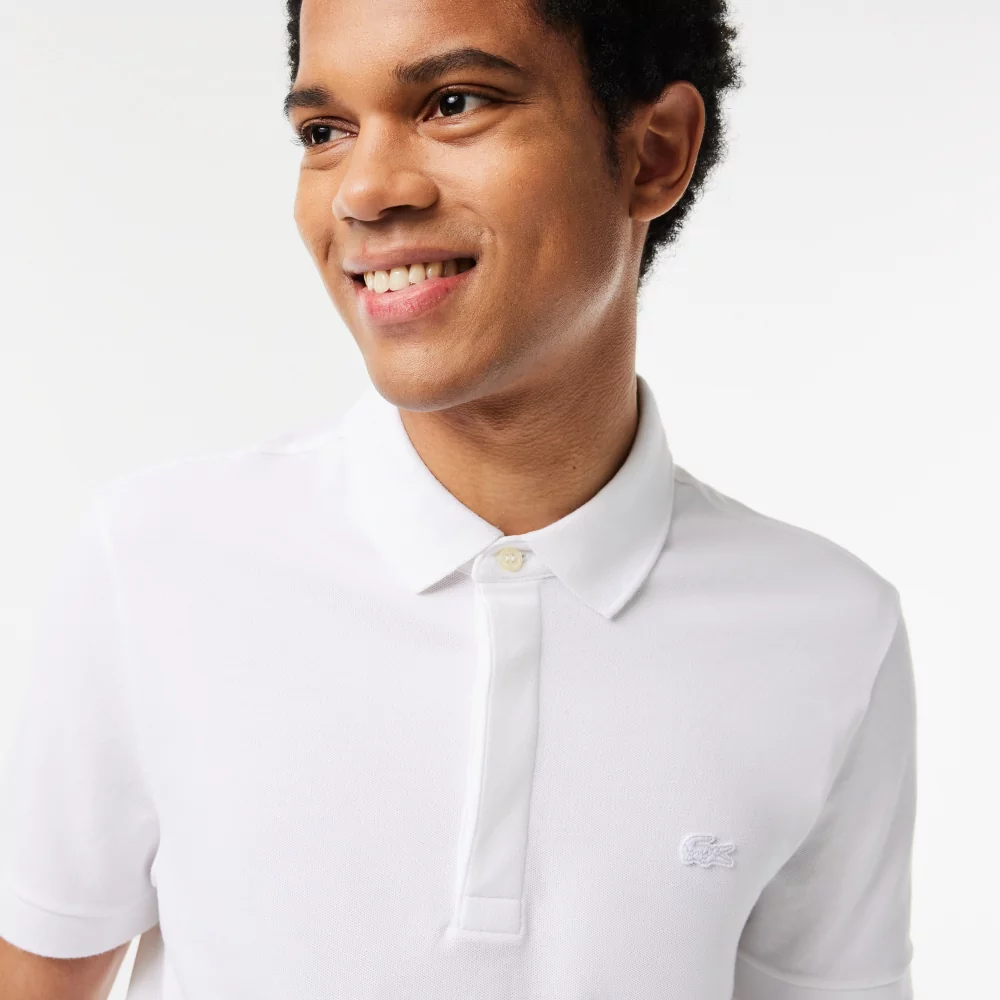 LACOSTE - SHORT SLEEVED RIBBED COLLAR SHIRT