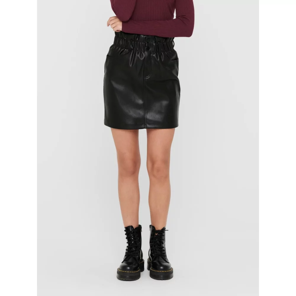 ONLMAIYA-MIRI FAUX LEATHER SKIRT CC PNT