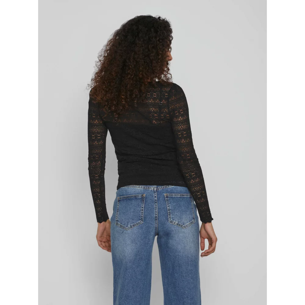 NOOS VICHIKKA LACE V-NECK L/S TOP