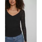 NOOS VICHIKKA LACE V-NECK L/S TOP
