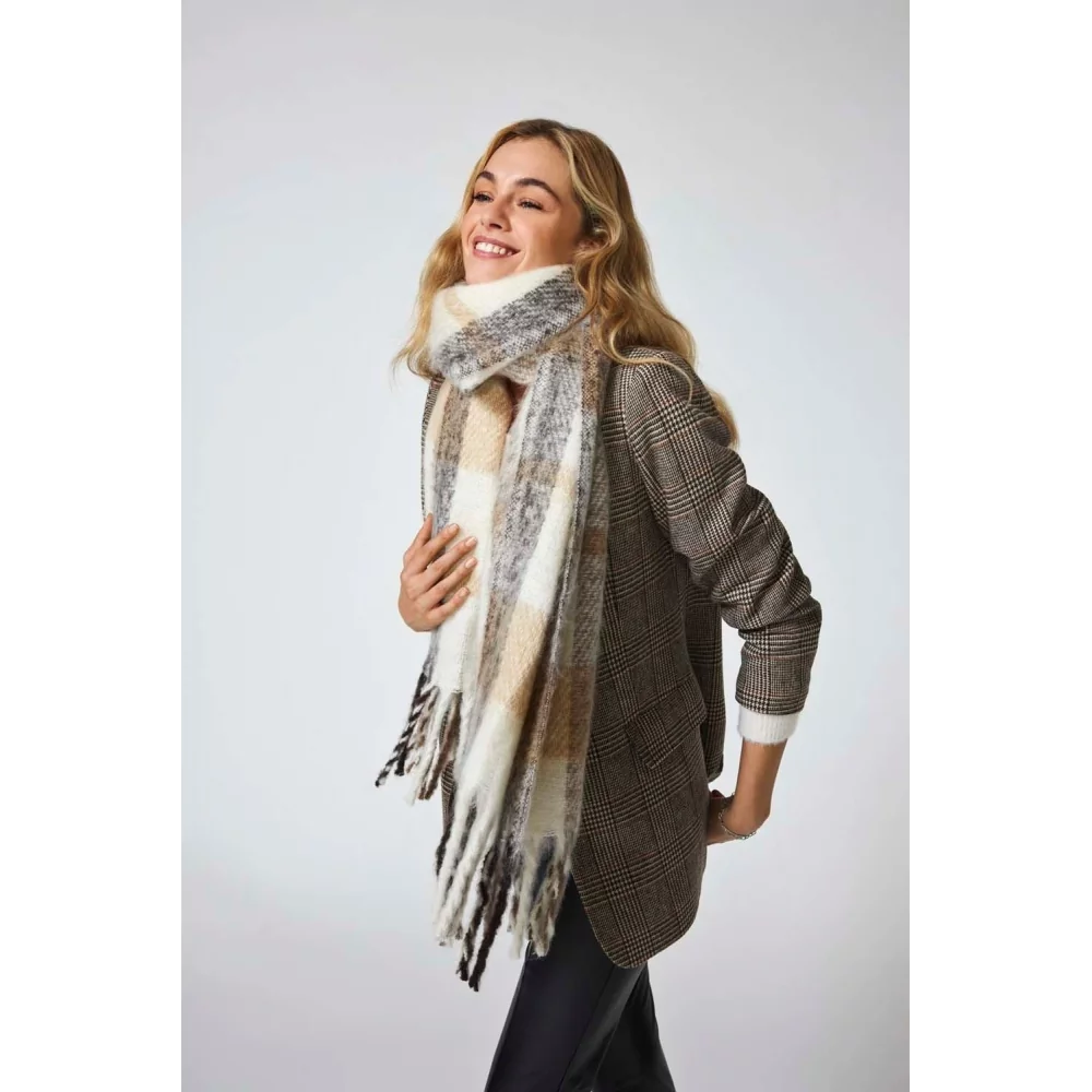 ONLWINIE CHECK SCARF CC