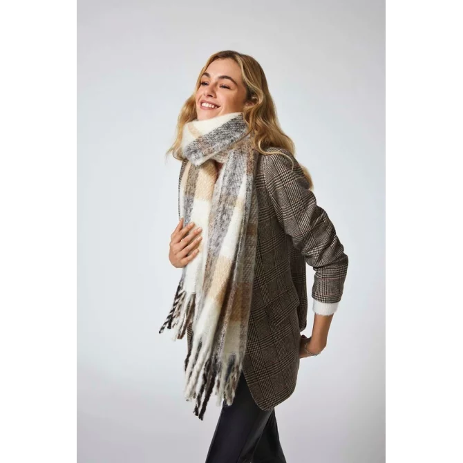 ONLWINIE CHECK SCARF CC