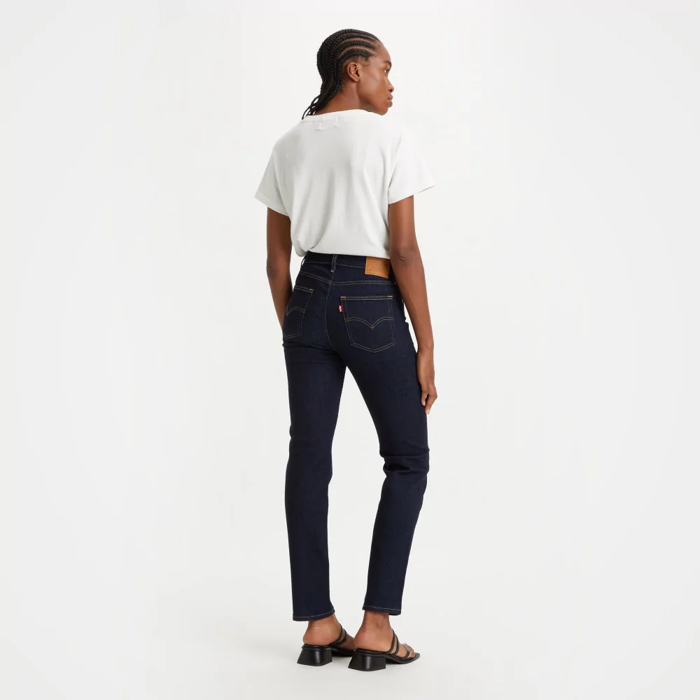 LEVIS - 724 HIGH RISE STRAIGHT BLUE WAVE RINSE