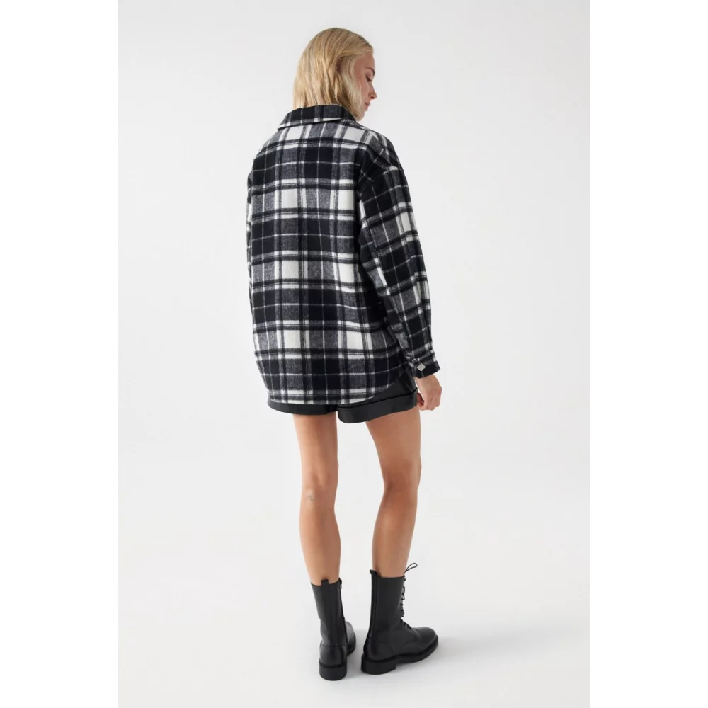 SALSA - SURCHEMISE LONGUE À CARREAUX