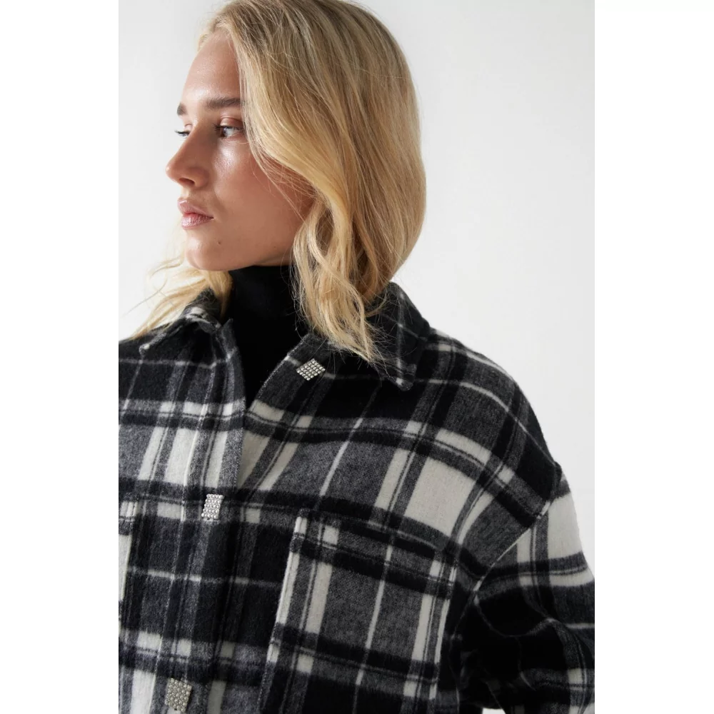 SALSA - SURCHEMISE LONGUE À CARREAUX