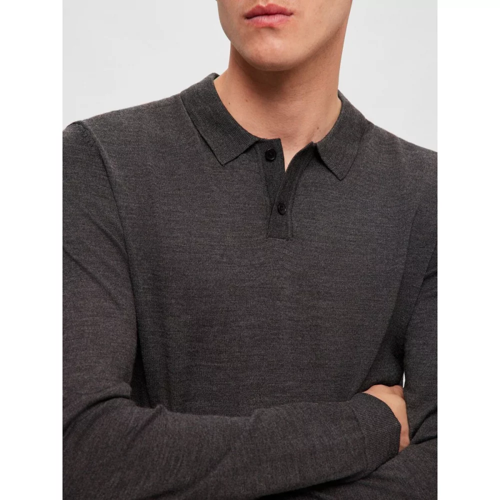 SLHTOWN MERINO COOLMAX KNIT POLO NOOS
