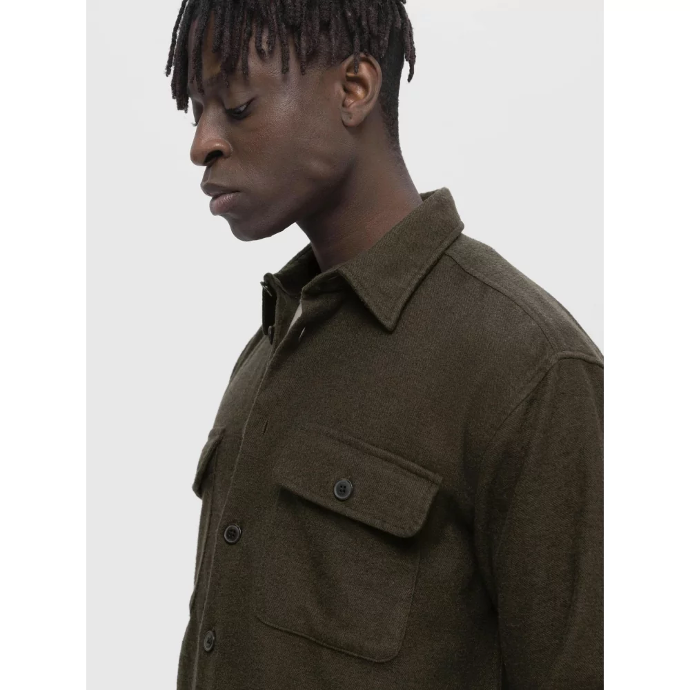SLHMASON-TWILL OVERSHIRT LS NOOS