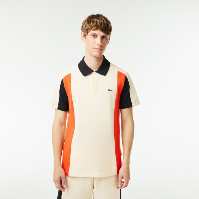 LACOSTE - SHORT SLEEVED RIBBED COLLAR SHIRT