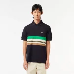 LACOSTE - SHORT SLEEVED RIBBED COLLAR SHIRT