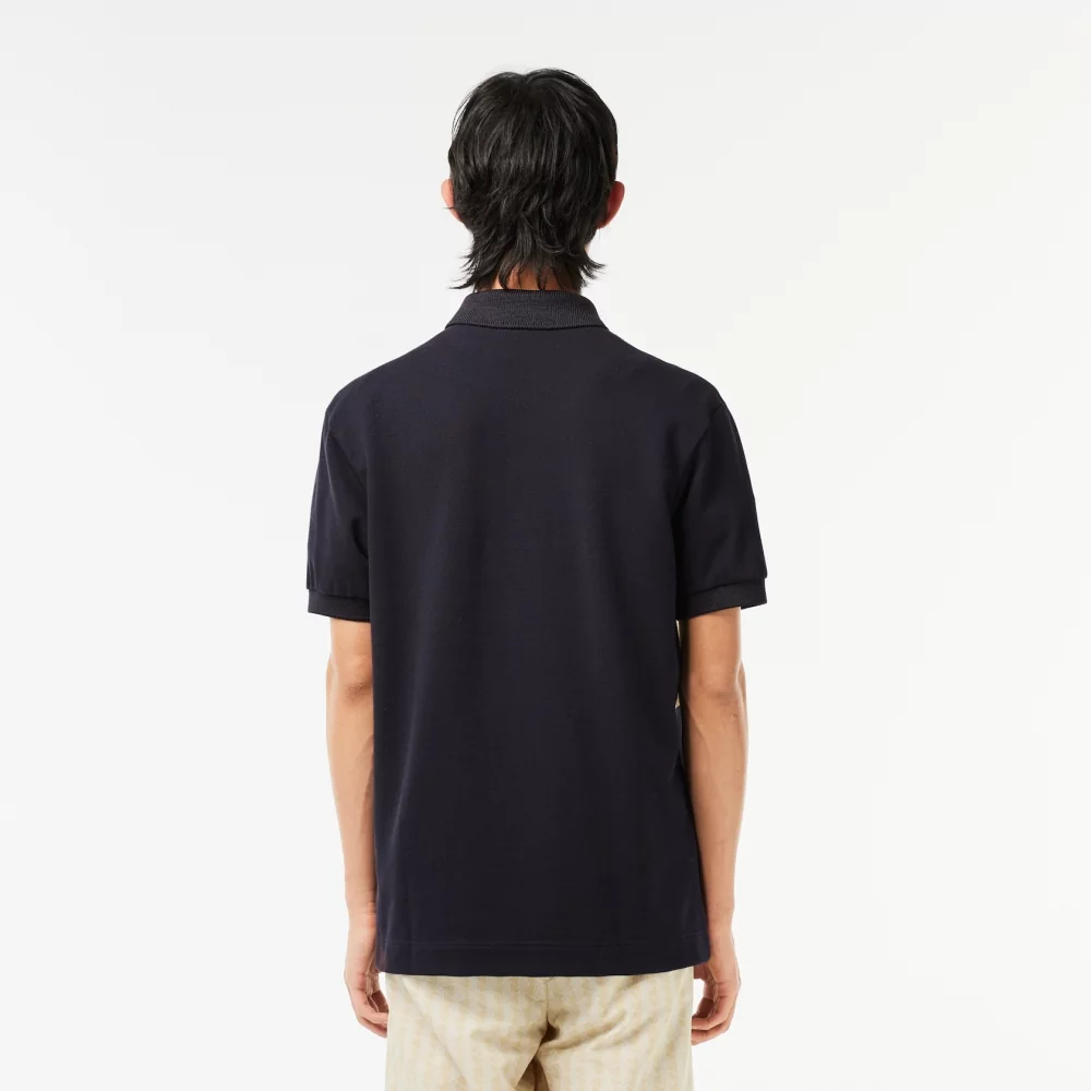 LACOSTE - SHORT SLEEVED RIBBED COLLAR SHIRT