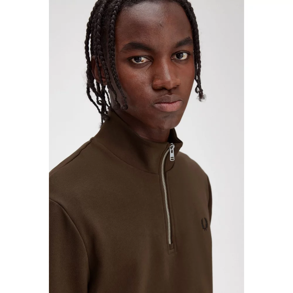 FRED PERRY - HALF ZIP SWEATSHIRT