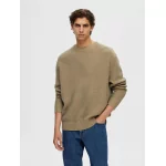 SLHBERT RELAXED LS KNIT STU CREW NECK W