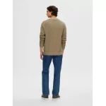 SLHBERT RELAXED LS KNIT STU CREW NECK W