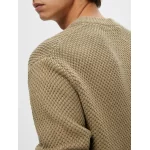SLHBERT RELAXED LS KNIT STU CREW NECK W
