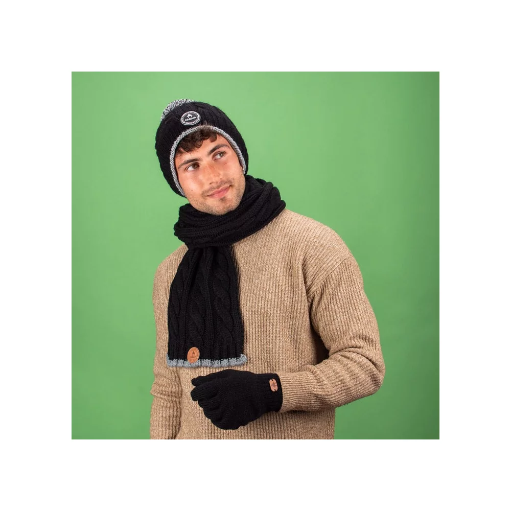 CABAIA - BEANIE CREAMY GIN BLACK