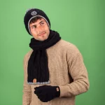 CABAIA - BEANIE CREAMY GIN BLACK