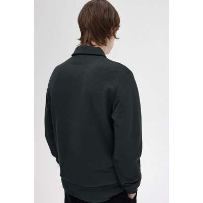 FRED PERRY - ZIP NECK COLLAR SWEATSHIRT