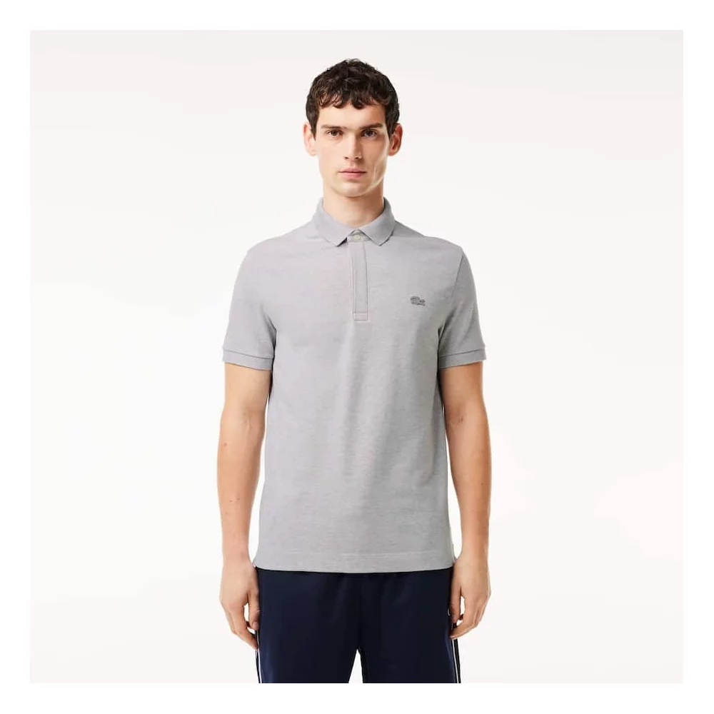SHORT SLEEVE RIBBED COLLAR SHIRT
