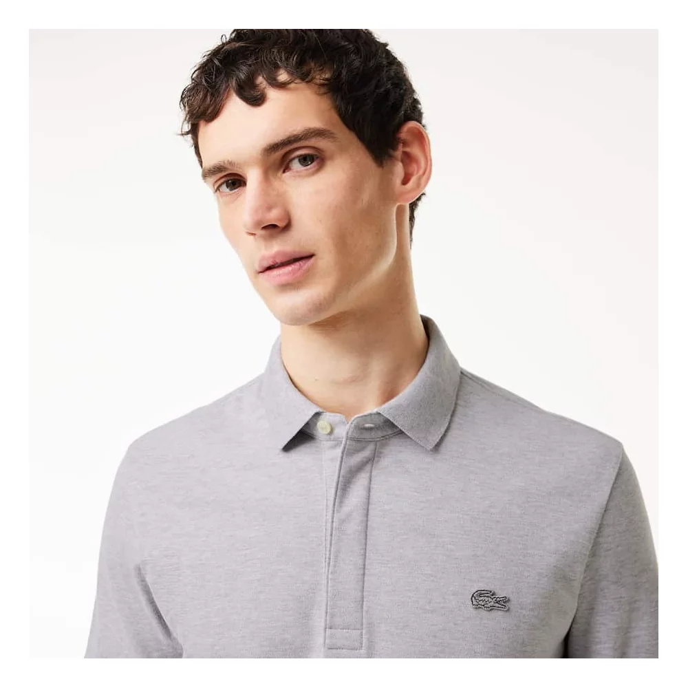 SHORT SLEEVE RIBBED COLLAR SHIRT
