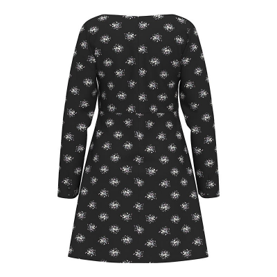 LEVIS - MANA LS MINI DRESS WENDY FLORAL CAVIAR P