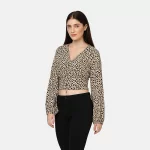 LEVIS - TAMARA LS BLOUSE NEW STELLA LEOPARD ALMO