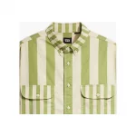 LEVIS - SKATE SS WOVEN MIXED UP GREEN WHITE STRI