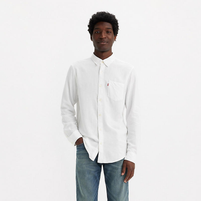 LEVIS - SUNSET 1 POCKET STANDARD BRIGHT WHITE PL