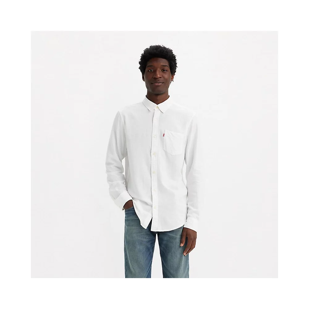 LEVIS - SUNSET 1 POCKET STANDARD BRIGHT WHITE PL