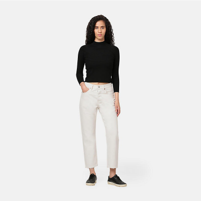 LEVIS - 501® CROP ECRU BOOPER NO DAMAGE