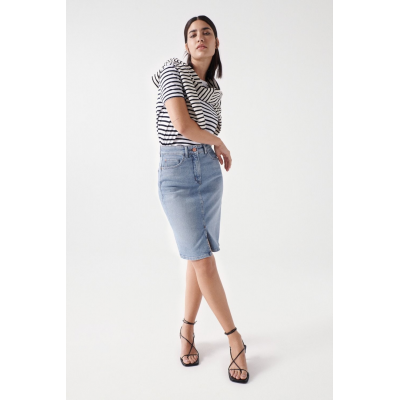 SALSA - JUPE EN JEAN FAITH PUSH IN