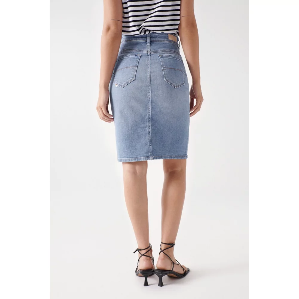 SALSA - JUPE EN JEAN FAITH PUSH IN