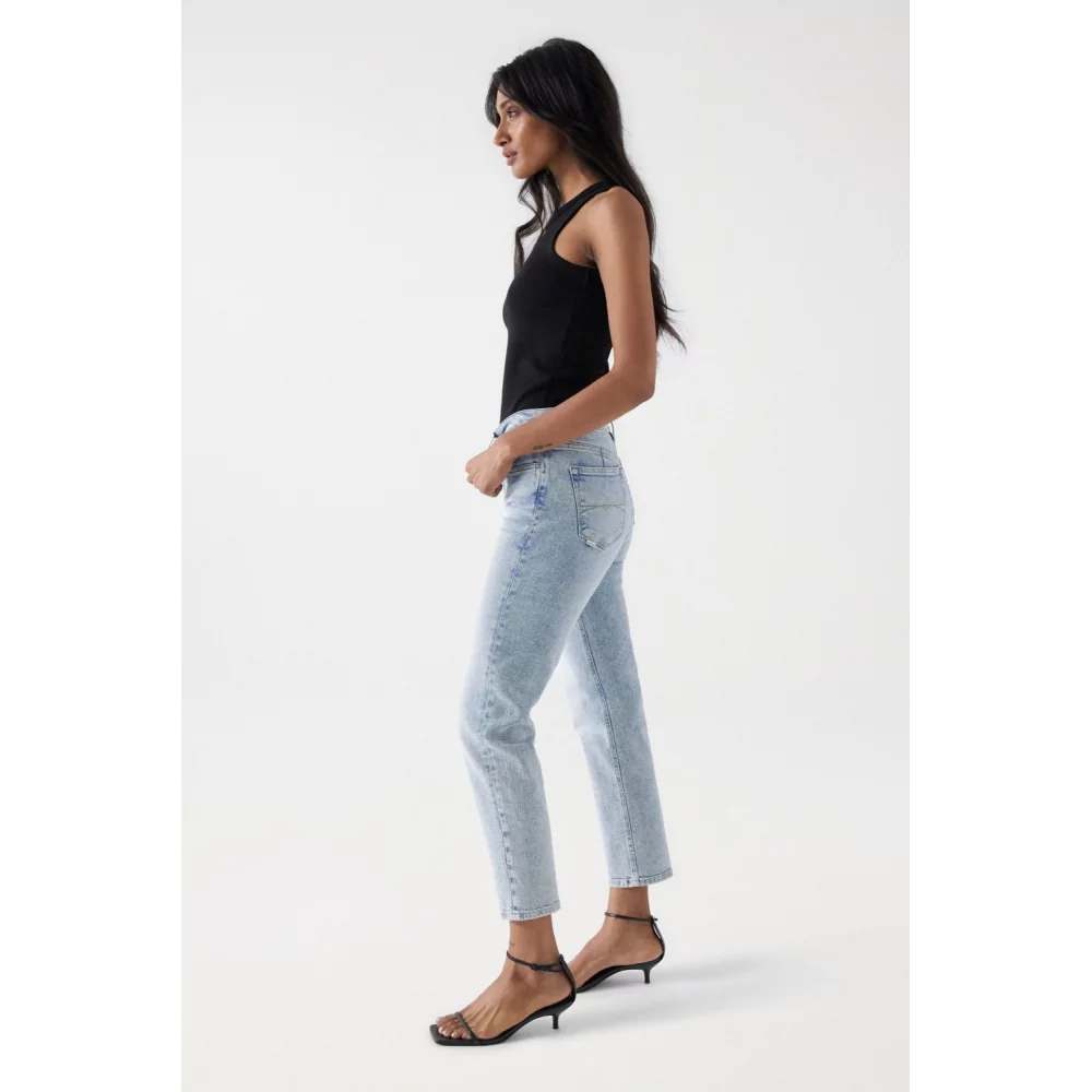 SALSA - JEANS TRUE CROPPED SLIM CLAIR
