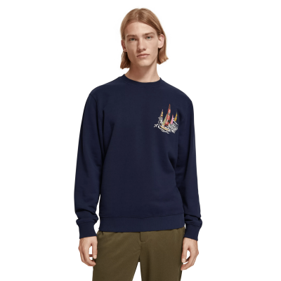 SCOTCH AND SODA - FRONT BOATING ARTWORK SWEATSHIRT