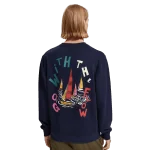 SCOTCH AND SODA - FRONT BOATING ARTWORK SWEATSHIRT