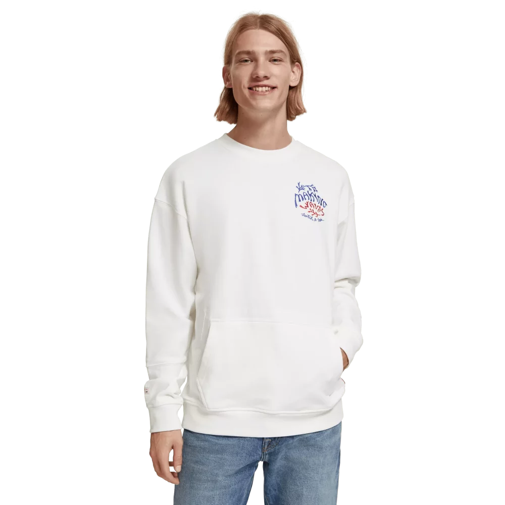 SCOTCH AND SODA - FRONT BACK BANDANA ARTWORK SWEATSHIRT