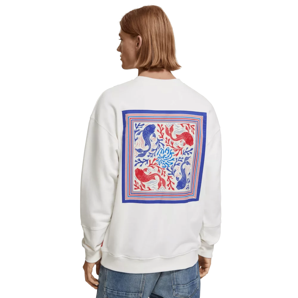 SCOTCH AND SODA - FRONT BACK BANDANA ARTWORK SWEATSHIRT