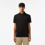 SHORT SLEEVE RIBBED COLLAR SHIRT