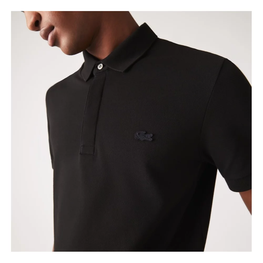 SHORT SLEEVE RIBBED COLLAR SHIRT