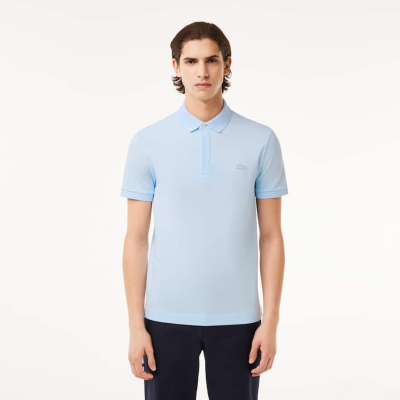 SHORT SLEEVE RIBBED COLLAR SHIRT