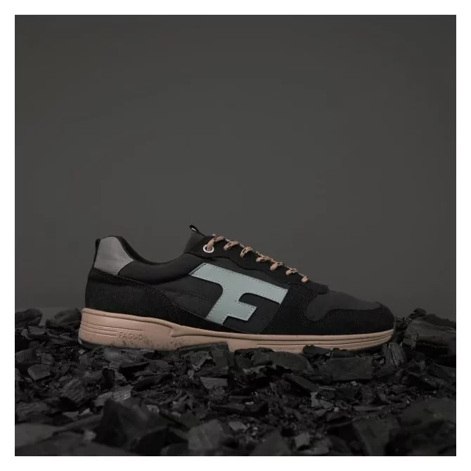 FAGUO - OLIVE BASKETS SYN WOVEN SUEDE