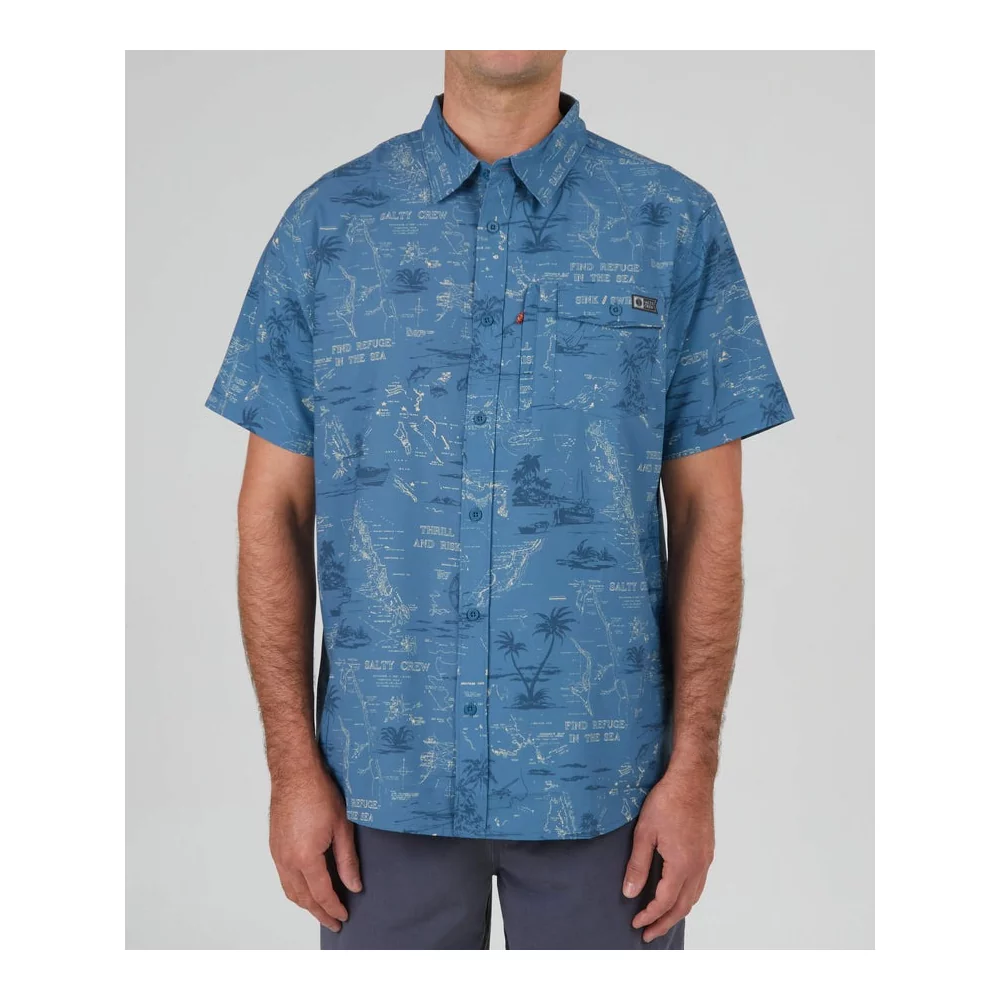 SALTY CREW - SEAFARER S/S TECH WOVEN