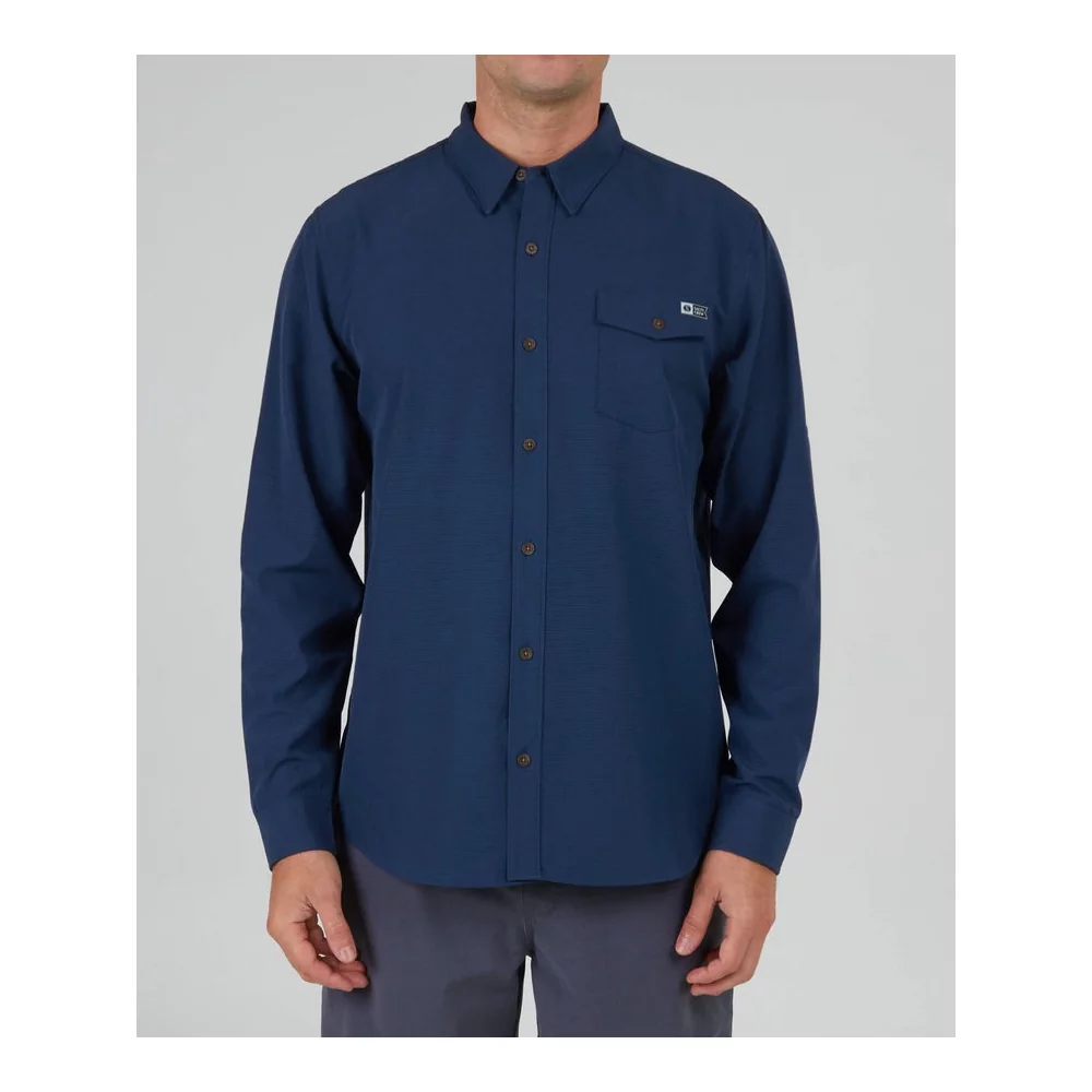 SALTY CREW - SKIPPER PERF LS TECH WOVEN