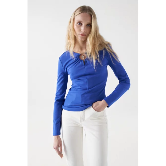SALSA - RING DETAIL LONG SLEEVE
