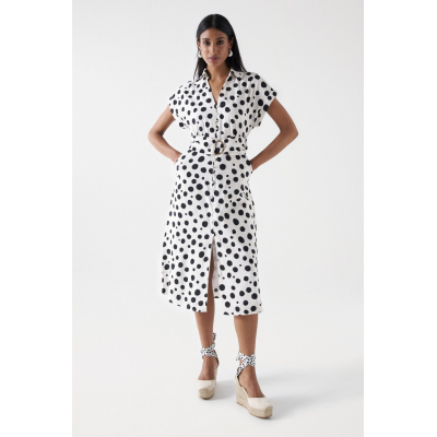 SALSA - POLKA DOT MIDI DRESS