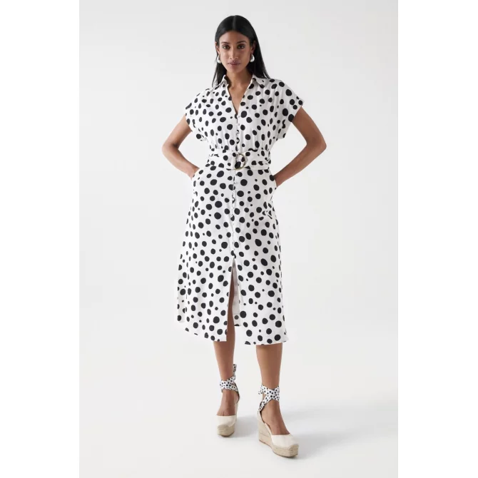 SALSA - POLKA DOT MIDI DRESS