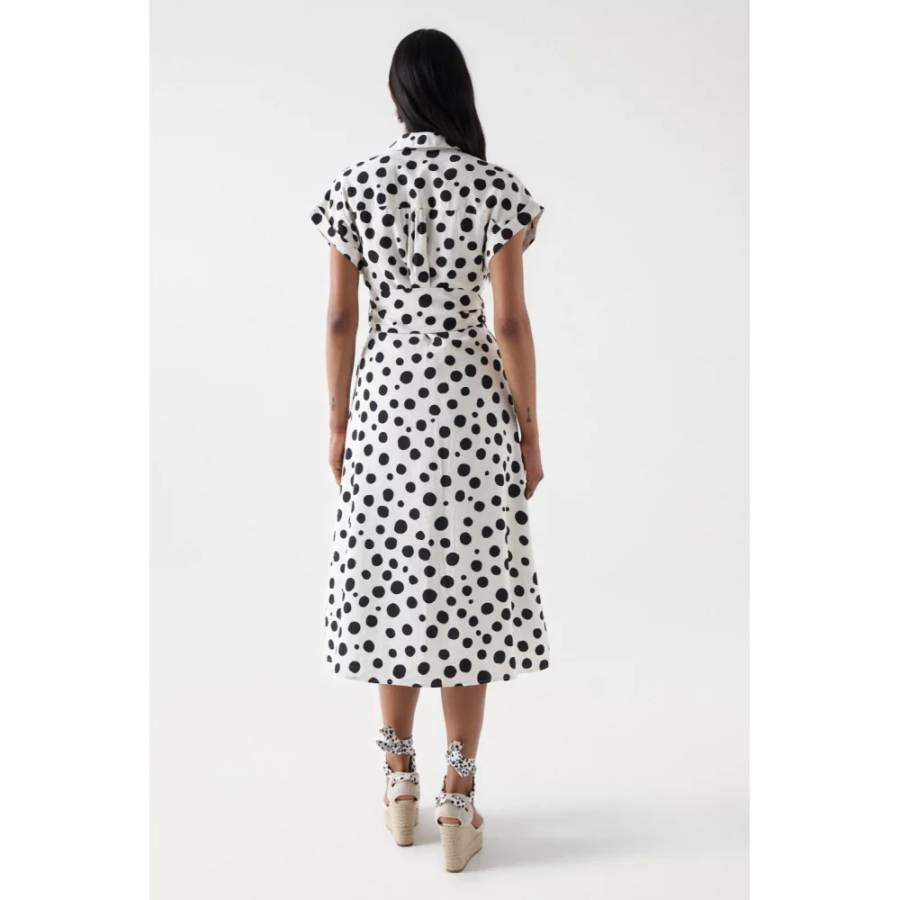 SALSA - POLKA DOT MIDI DRESS