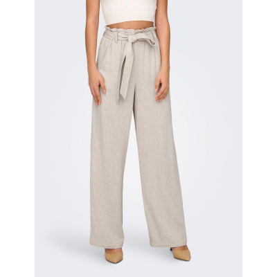 ONLY - ONLSIESTA HW PB BELT LINEN BL PANT PNT