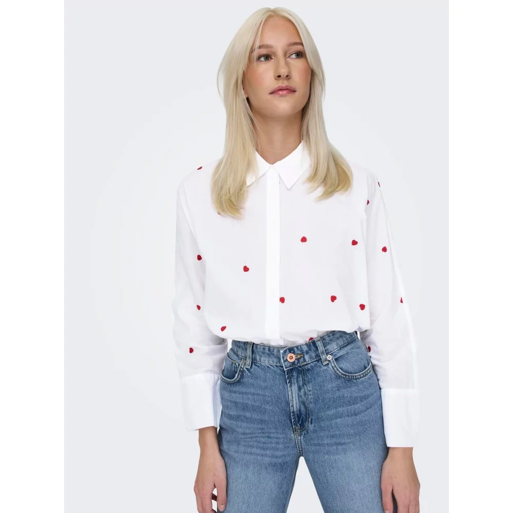 ONLY - ONLNEW LINA GRACE LS EMB SHIRT NOOS WVN
